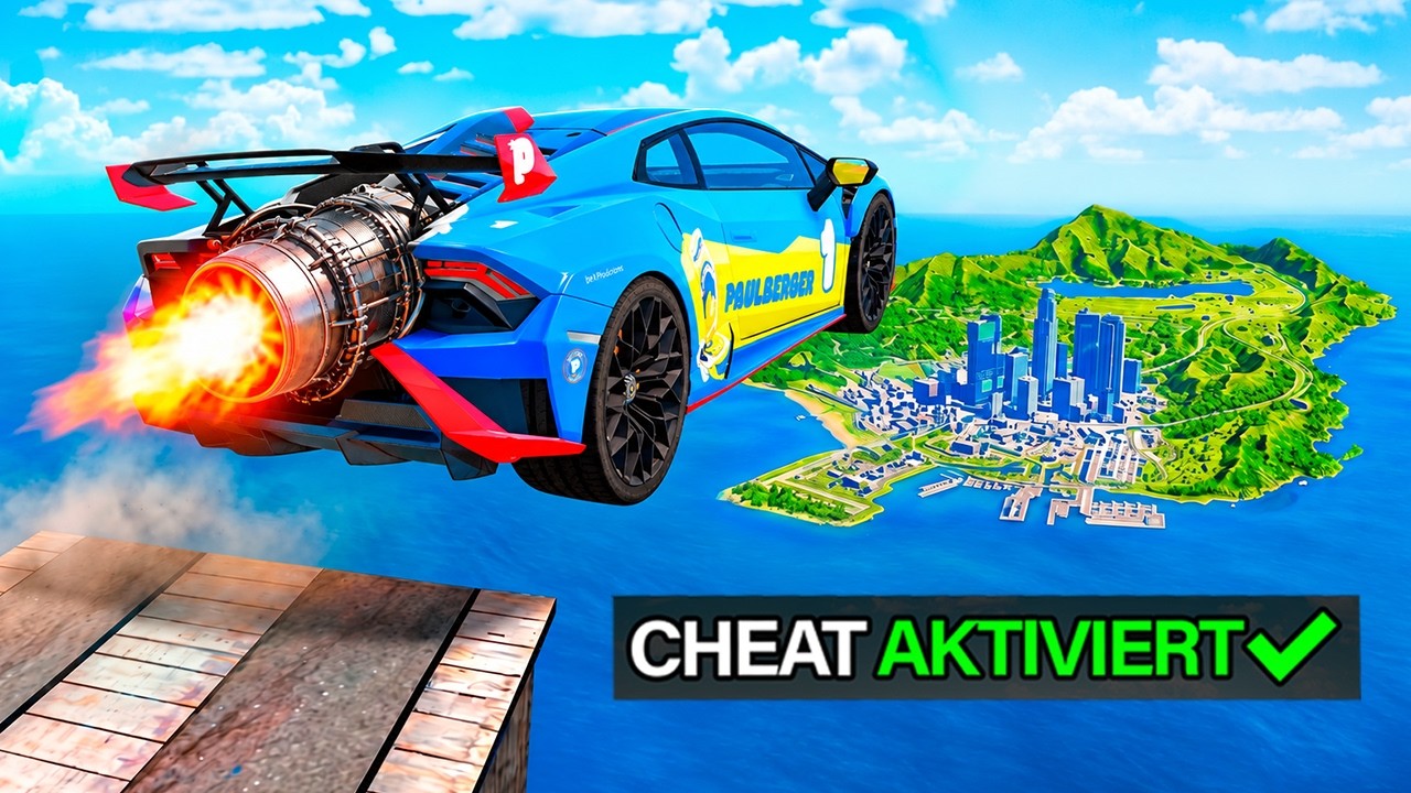 Ich CHEATE mit HACKER AUTO im WEITSPRUNG EXPERIMENT! 😂