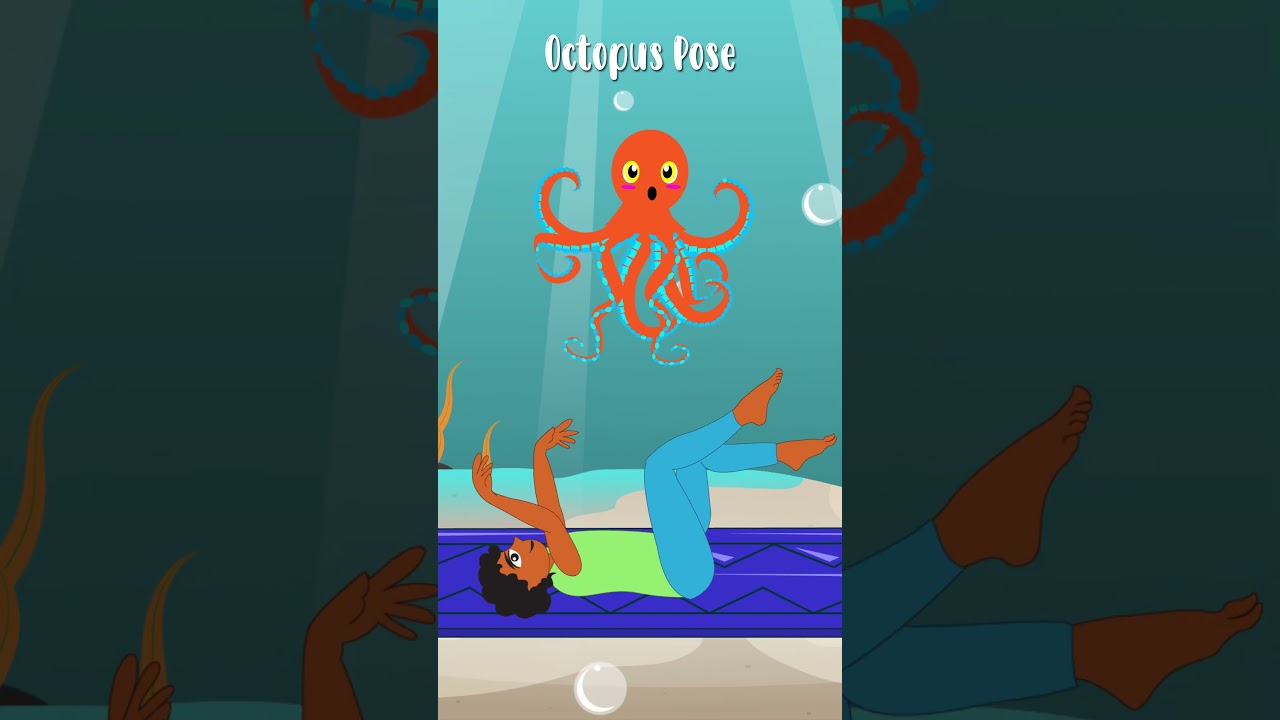 Explore the Sea with Yoga Poses for Kids! #yogaguppy #kidsyoga #seaanimals #yogapose