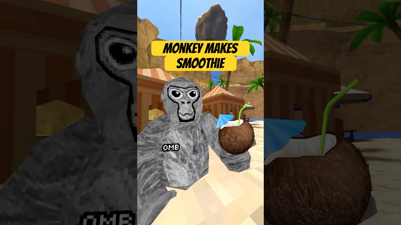 I made a smoothie in Gorilla Tag 😂 #gorillatag #shorts #funny