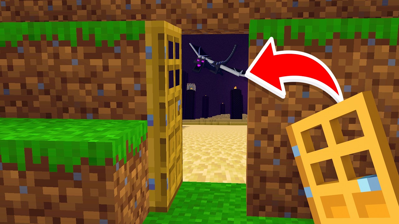 Minecraft, But EVERY Door is a Teleporter