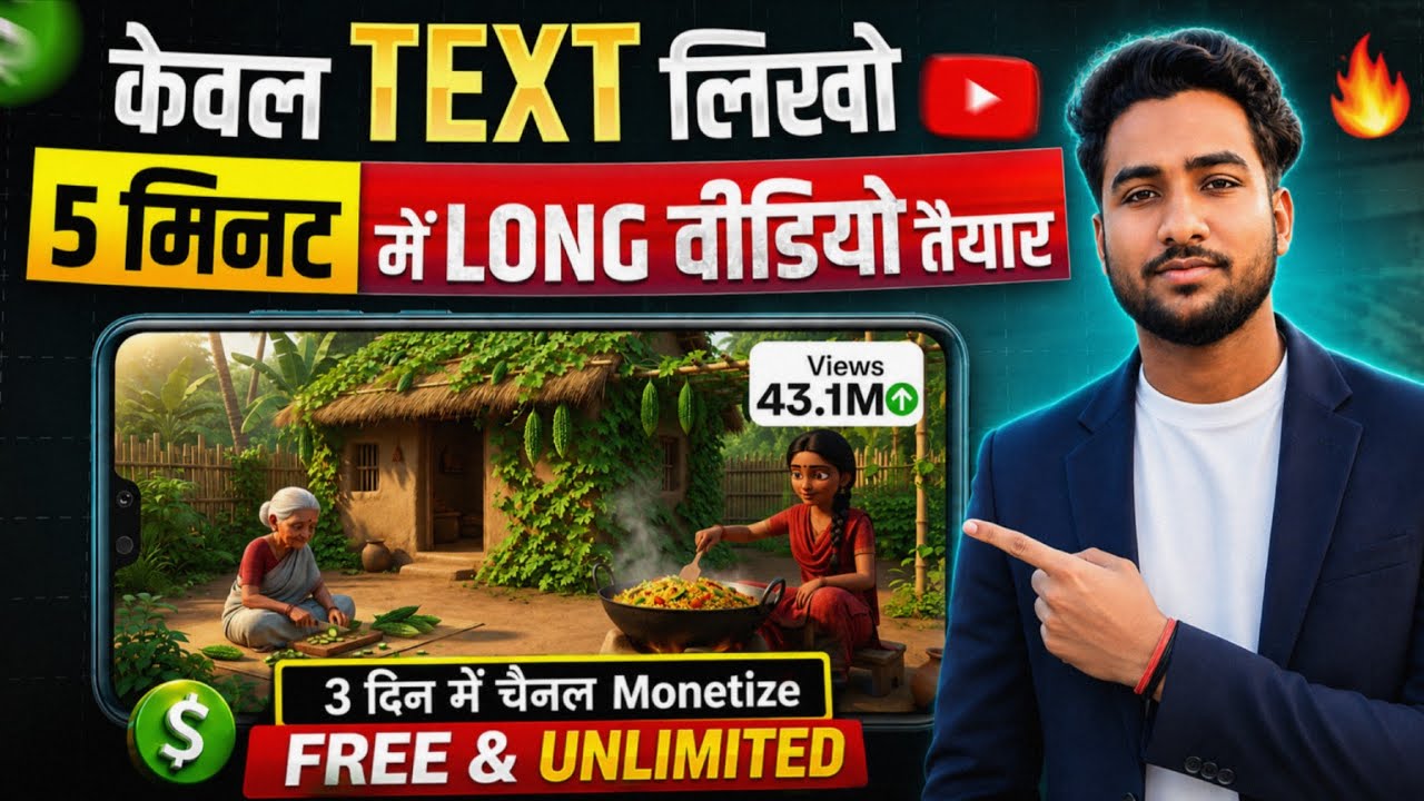 Long AI Video Kaise Banaye (10 Min) Using Just 1 Prompt 🔥 | ai video kaise banaye | ai video 