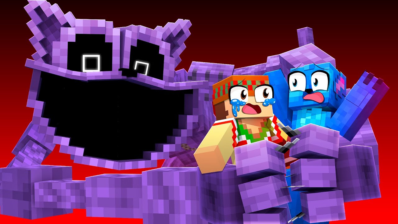 ESCAPA de CATNAP en MINECRAFT con YOUTUBERS 😨💜 SILVIOGAMER MINECRAFT PERO ✨