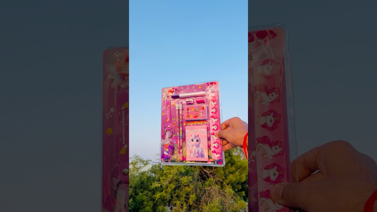 ये Unicorn Stationery Set तो बहुत प्यारा है 🦄🥰 #shorts #ytshorts