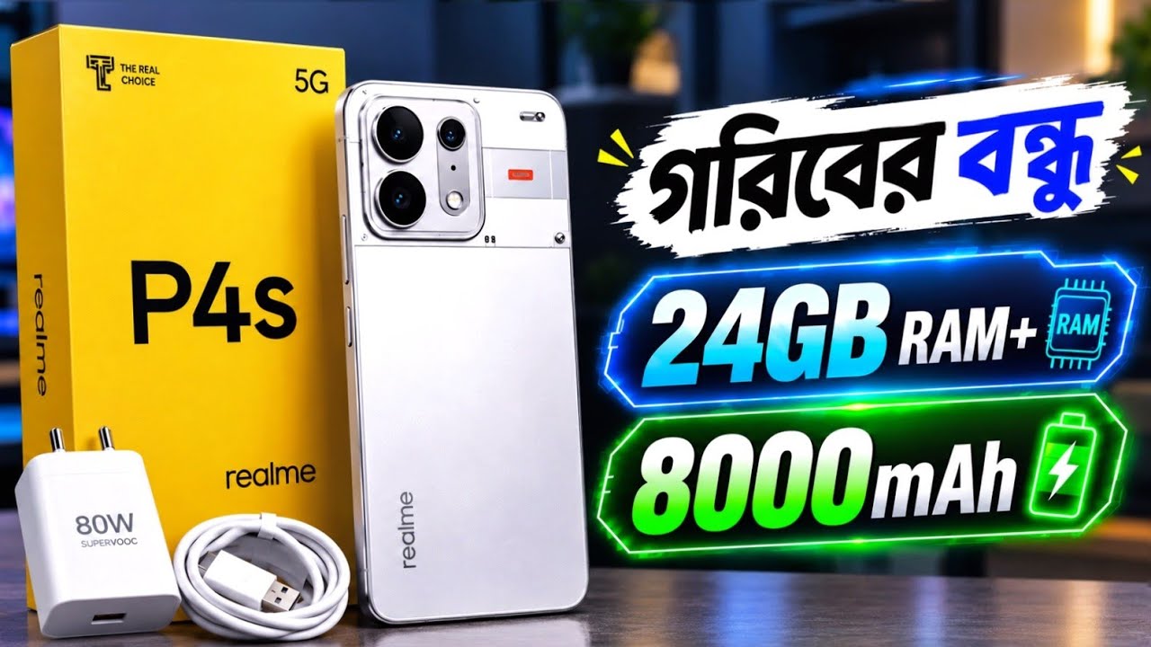 Realme P4s - গরিবের বন্ধু? 24GB RAM+ 8000mAh🔋& Gaming | Price? Review