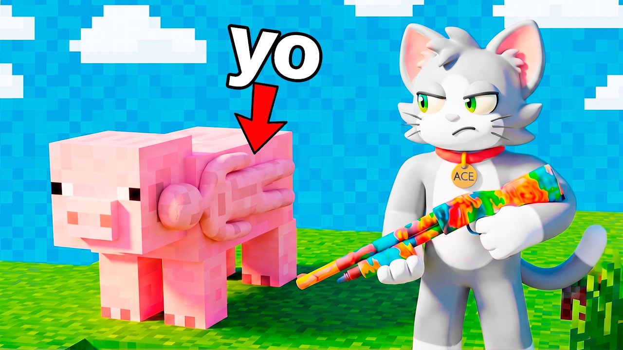¡EL MEJOR ESCONDITE con PINTURA EN MINECRAFT! 🖌️💀 CAMUFLAJE en MECCHA CHAMELEON