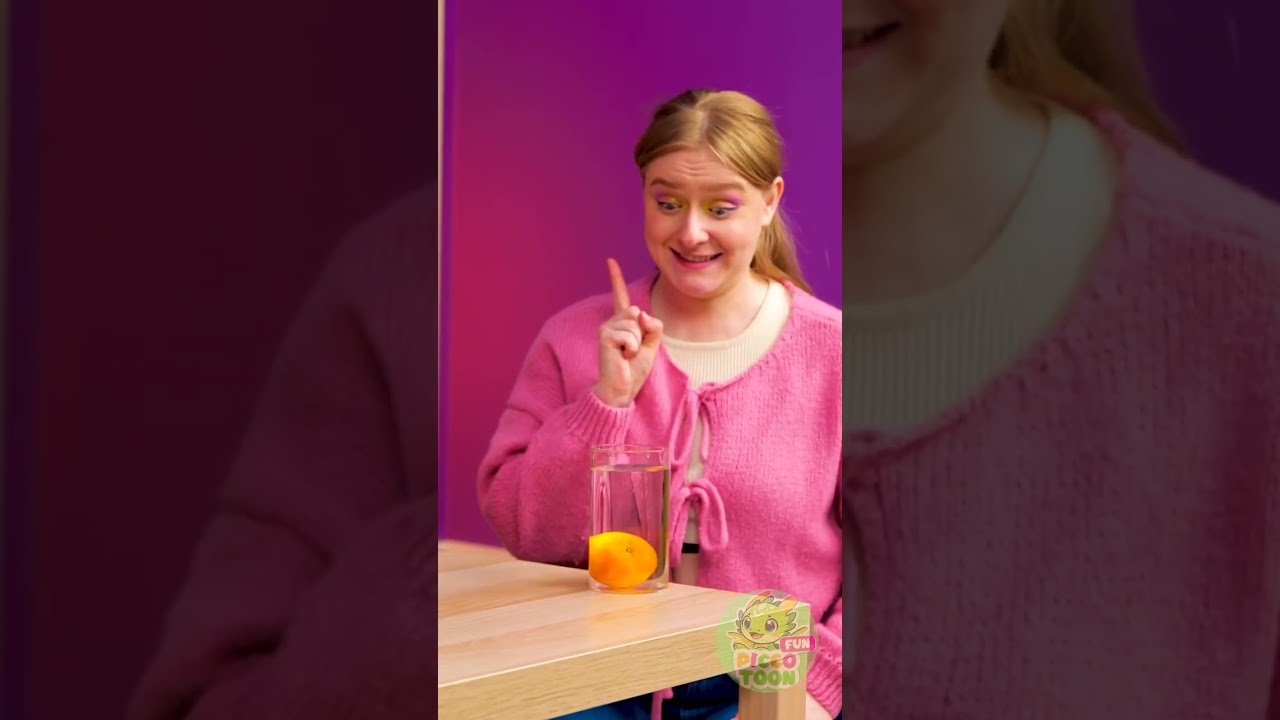 Can Water Spin Make the Orange Rise? 🌊 Fun Water Science for Kids!