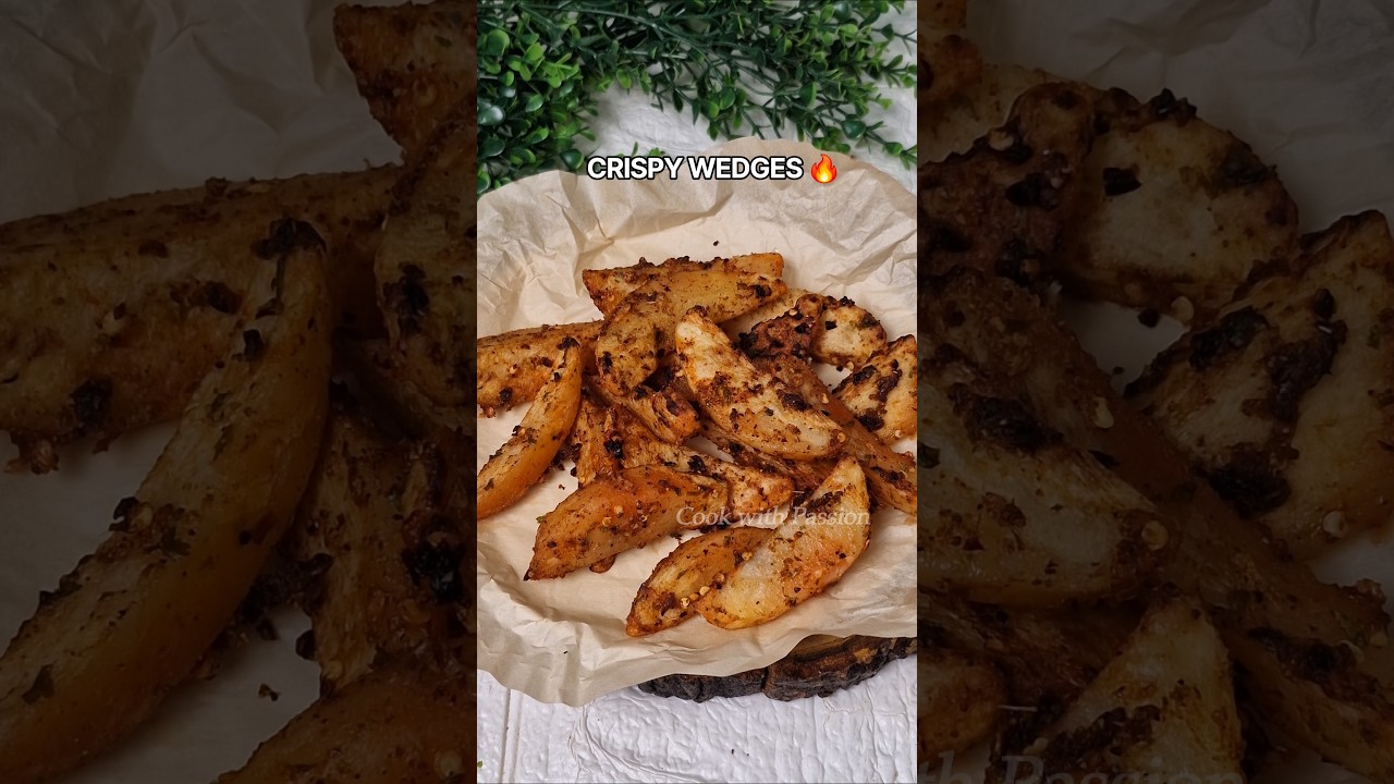 Potato Wedges Aise Banao, Crunch Sunai Dega! 👀🥔 #shorts