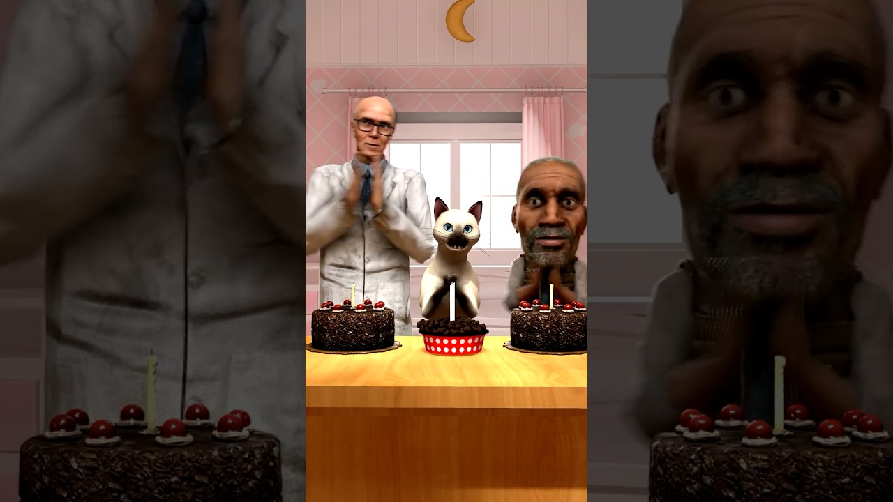 Кот vs Happy Poop Day ЧЕЛЛЕНДЖ 😂 Роблокс Мем #gmod #animation #memes
