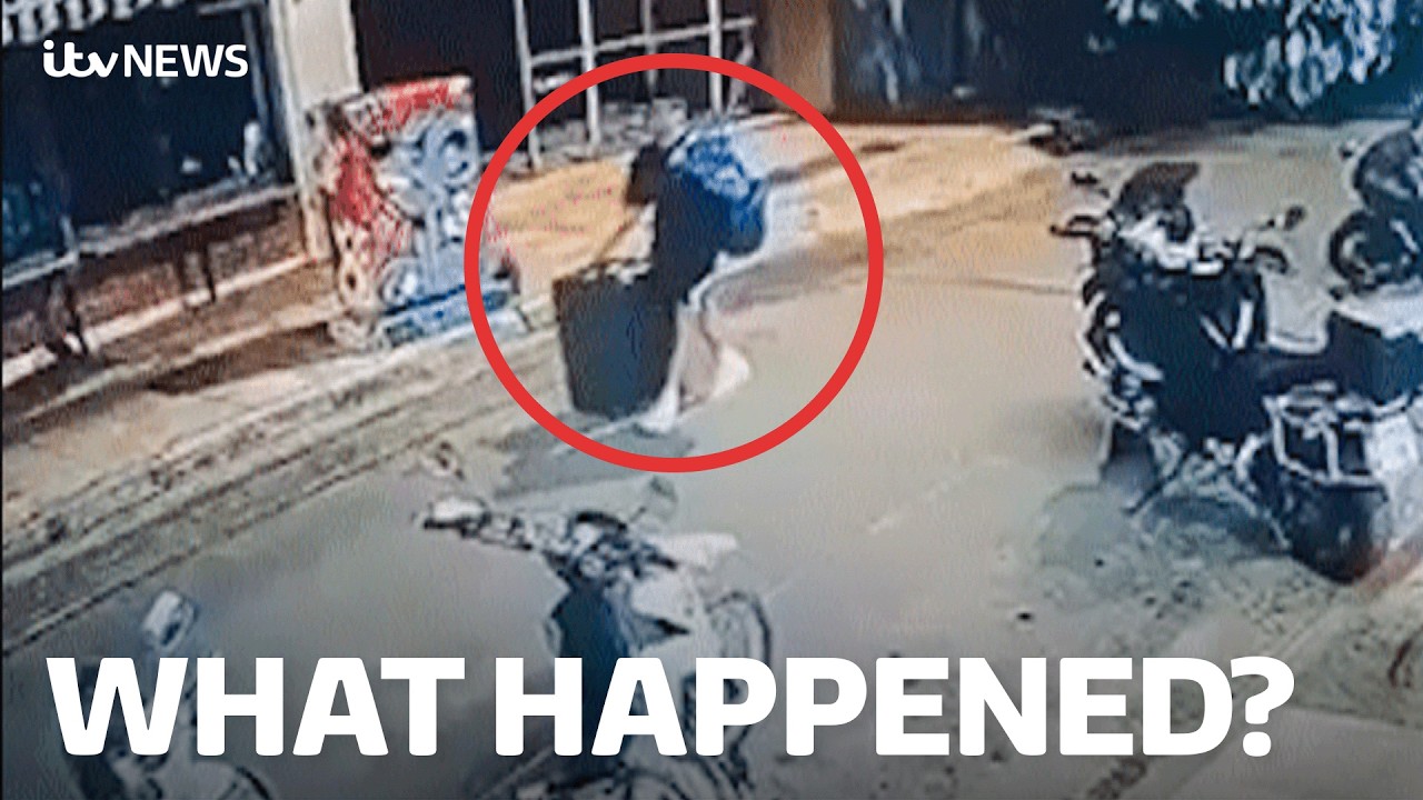 CCTV police believe shows man carrying suitcase 'containing dead Scottish woman's body' in Athens