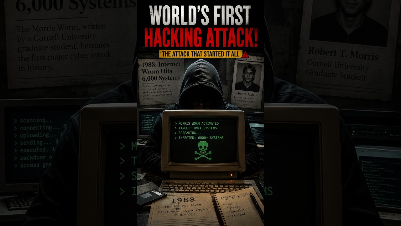 The WORLD'S FIRST HACKING ATTACK 😱