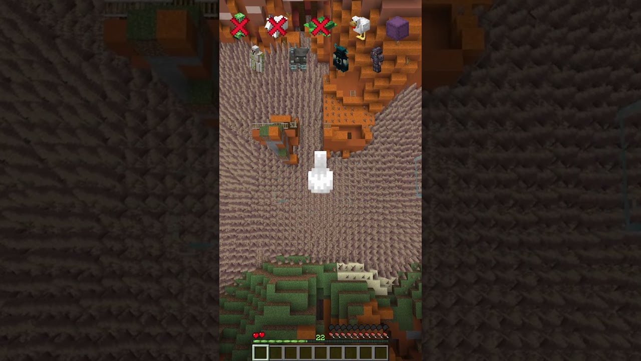 Pikes Drop vs Legit Mobs Check #shorts #minecraft #meme