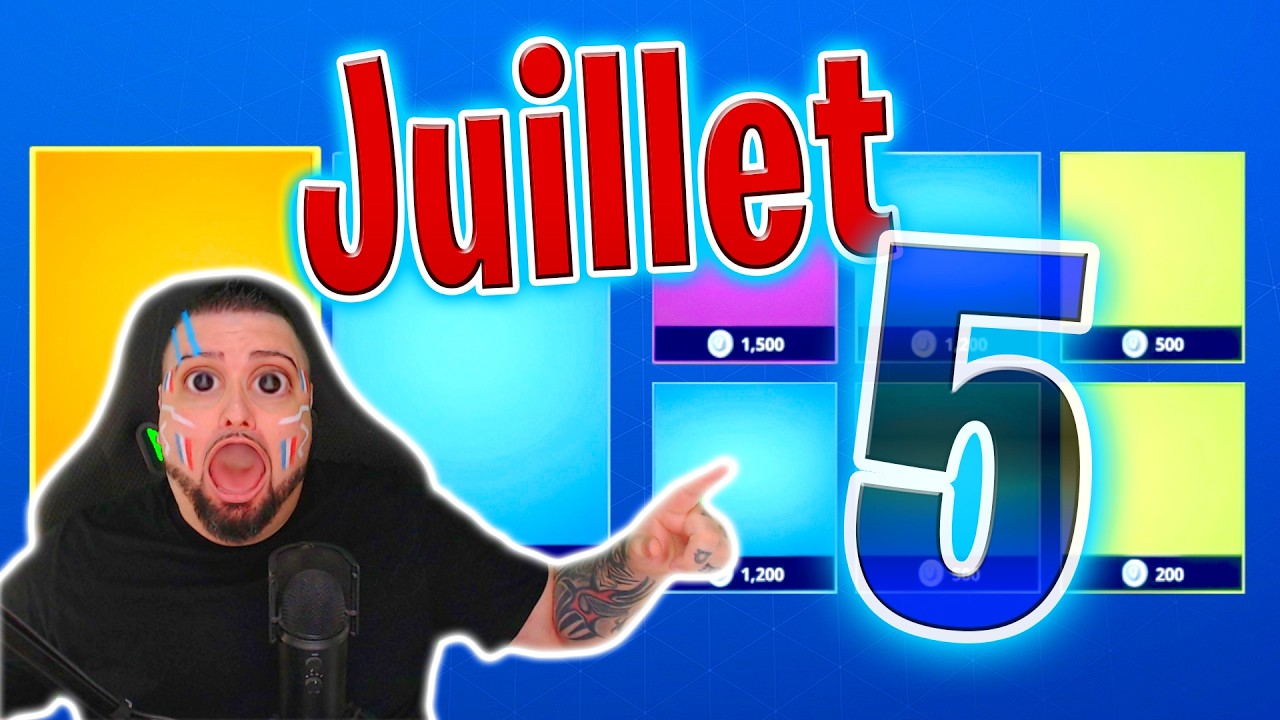 BOUTIQUE FORTNITE D’AUJOURD’HUI (5 Juillet 2026) 💙🥳 (Boutique du jour)
