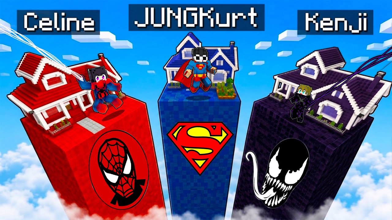 SUPERHERO CHUNK Battle in Minecraft!