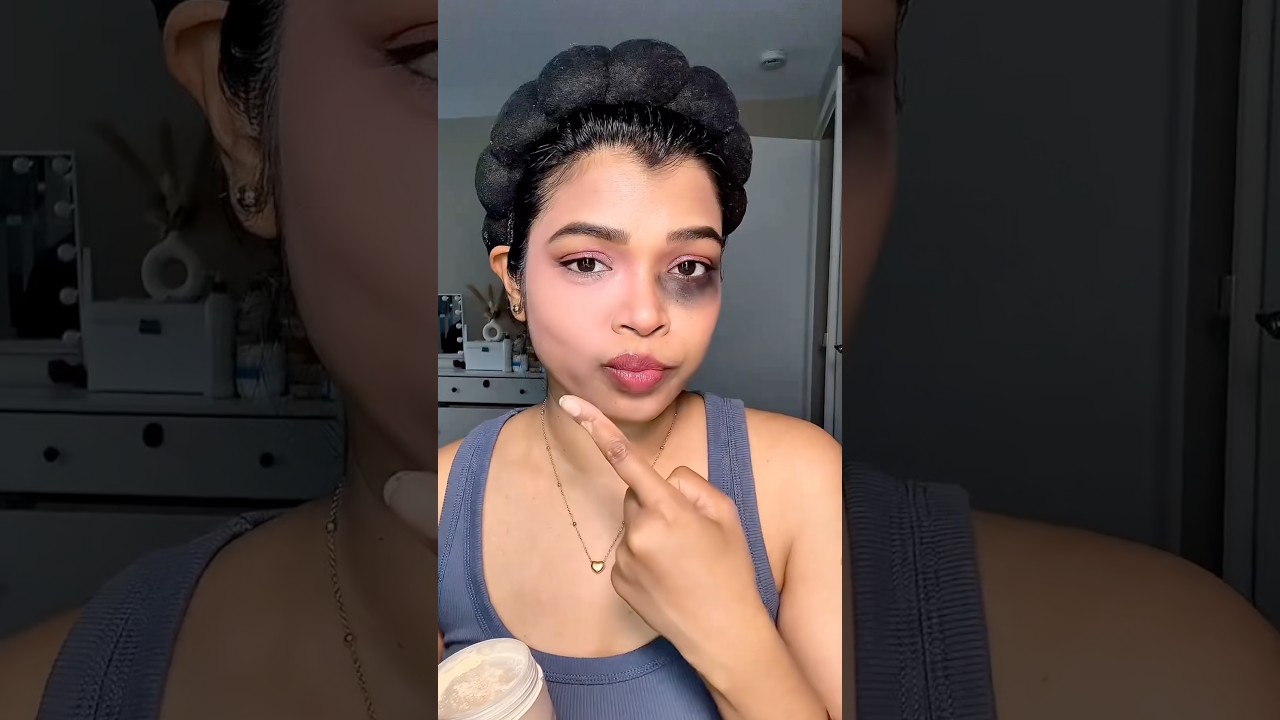 Try this for deep dark under eye 🐼🫶🏻✨🥰#makeuphacks #makeuptutorial