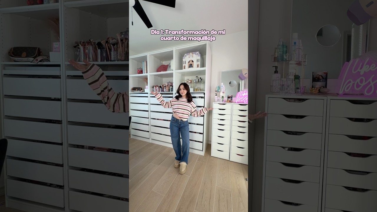 Dia 1 Transformando mi cuarto de maquillaje #roommakeover #cleaning #cleantok #beautyroom #roomtour