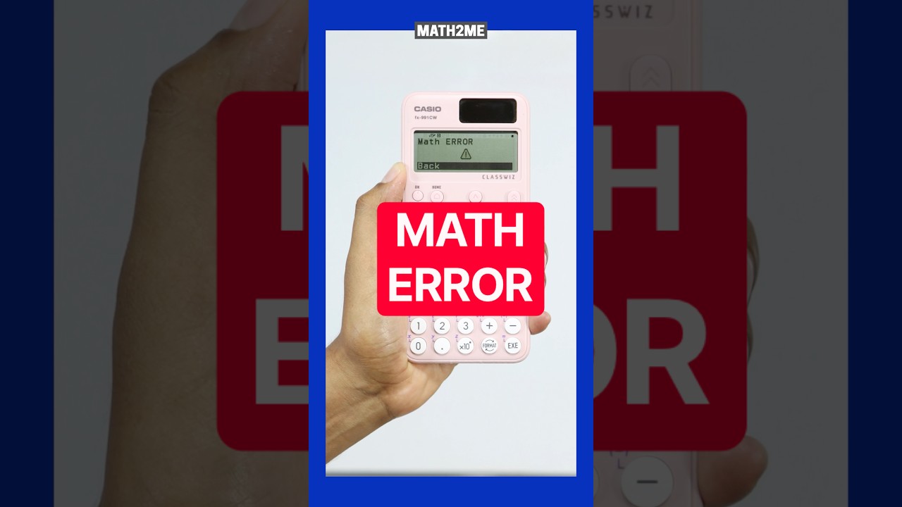 Evita un resultado indefinido al usar tangente en tu calculadora #casio #classwiz