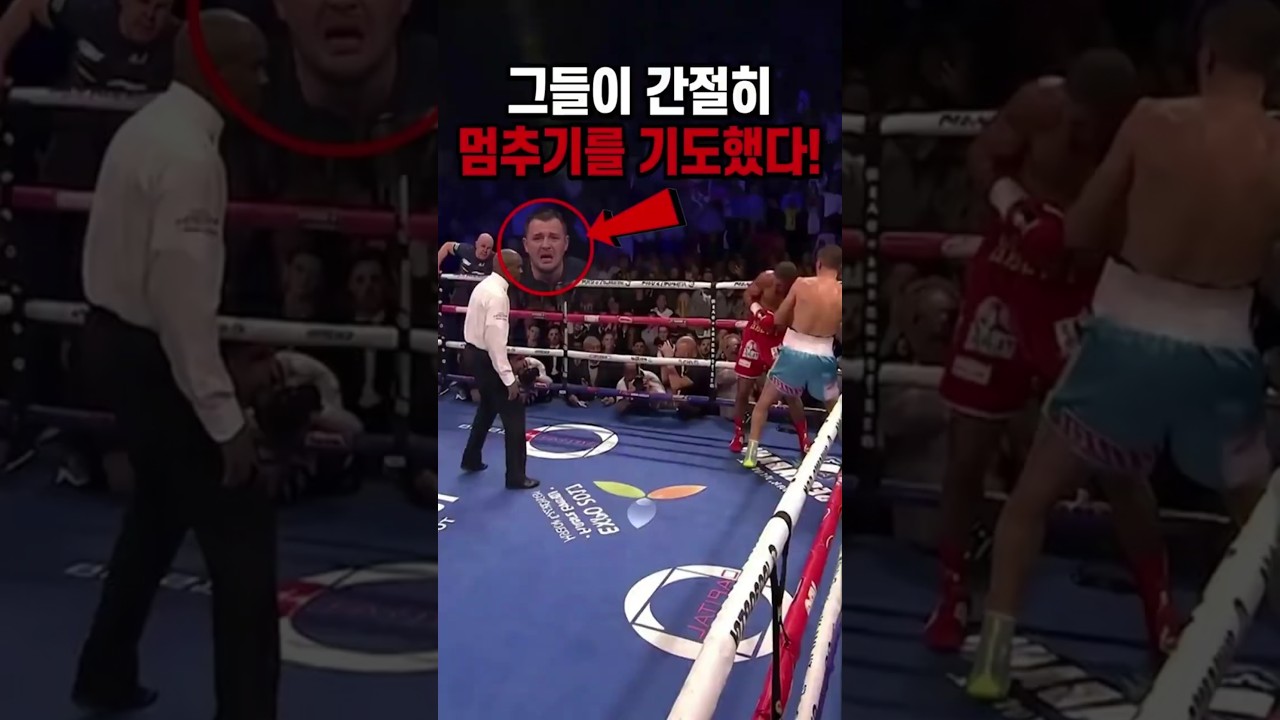 그들은 말 그대로 누군가가 경기를 멈춰주기를 기도하고 있었다! 😱🥊