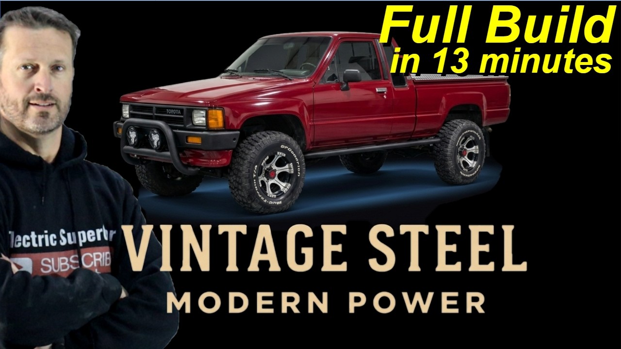 Vintage Steel, Modern Power - Electric Truck build in 13 Minutes
