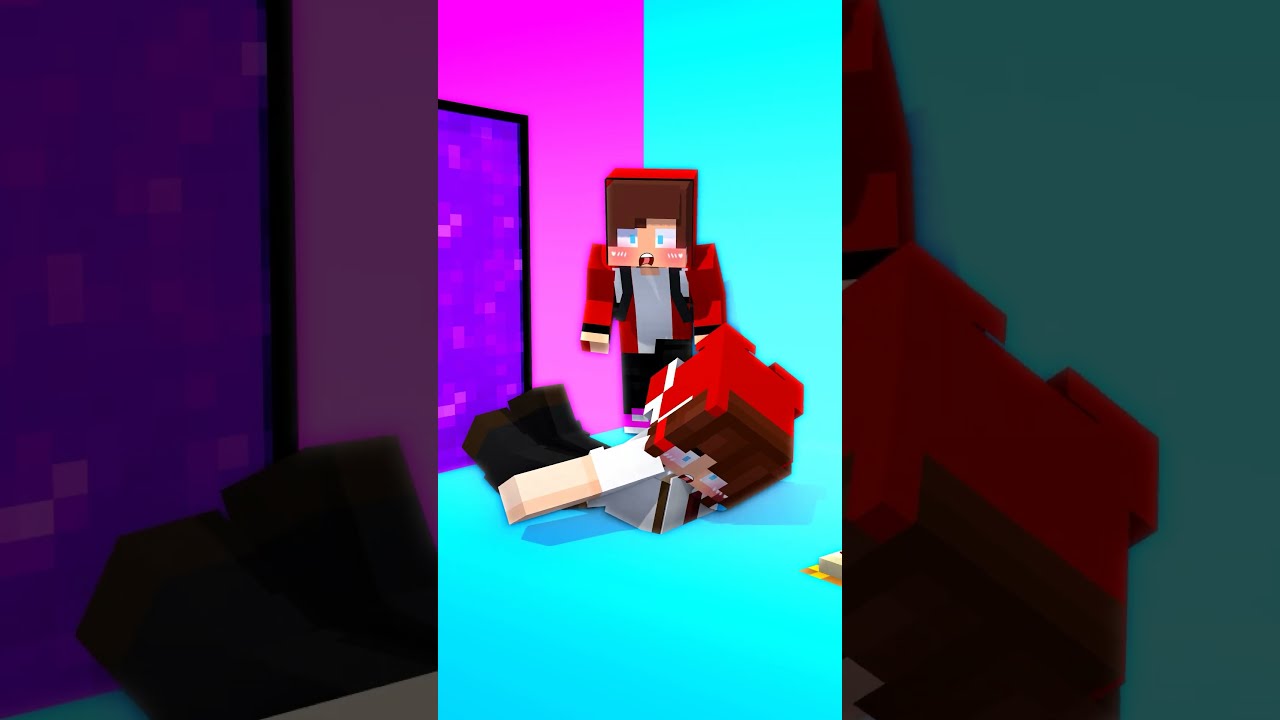 JJ Sister Force to Wear the School Form with JJ - Minecraft Animation #maizen