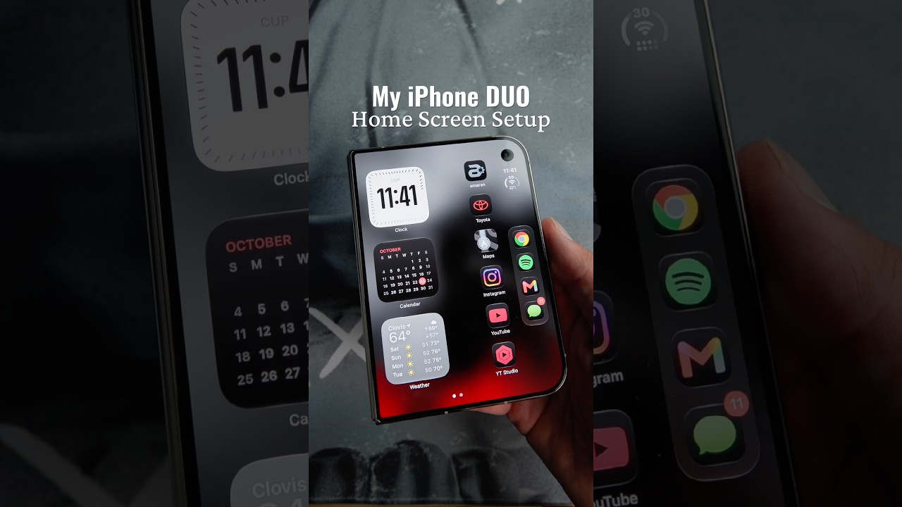 My iPhone DUO Home Screen setup