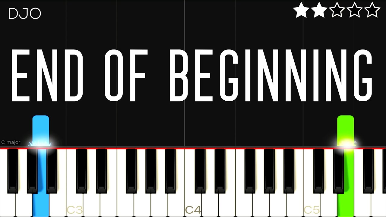 Djo - End Of Beginning | EASY Piano Tutorial 
