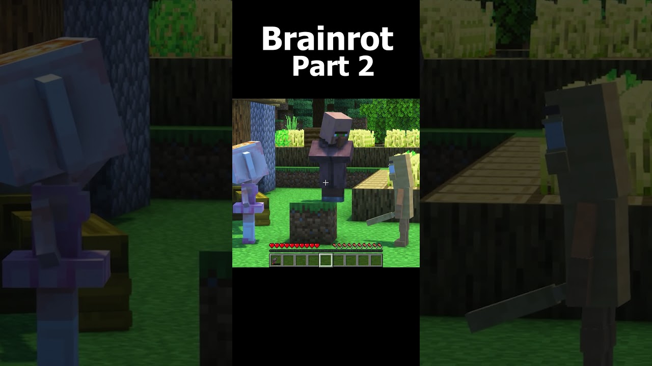 Minecraft but this kid villager kid getting smarter #minecraft #shorts