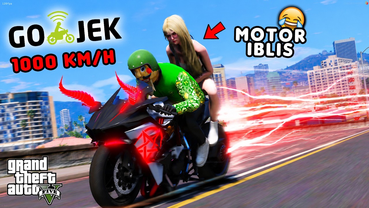 GOJEK PAKE MOTOR IBLIS - GTA 5 ROLEPLAY