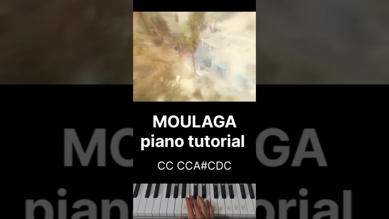MOULAGA PIANO TUTORIAL #shorts #piano #music