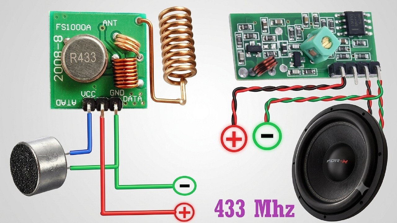 Build Your Own 433MHz Walkie-Talkie with RF Modules