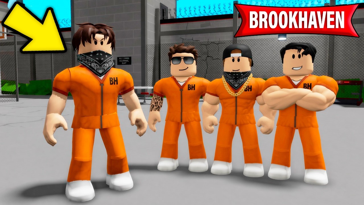 JE REJOINS LE GANG LE PLUS DANGEREUX EN PRISON SUR BROOKHAVEN ROBLOX
