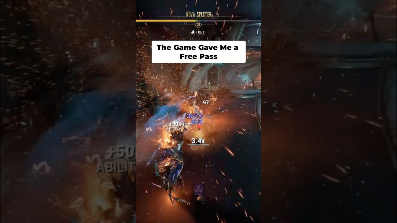 The Game Gave Me a Free Pass... #tennocreate #warframe #tenno #shorts