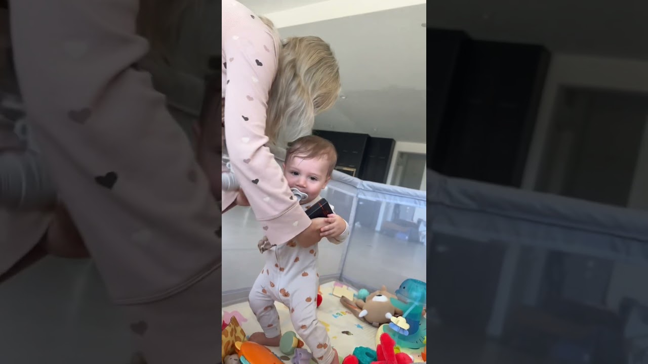 Our baby took his first steps!! 🥹😱 #shorts #shortsviral #baby