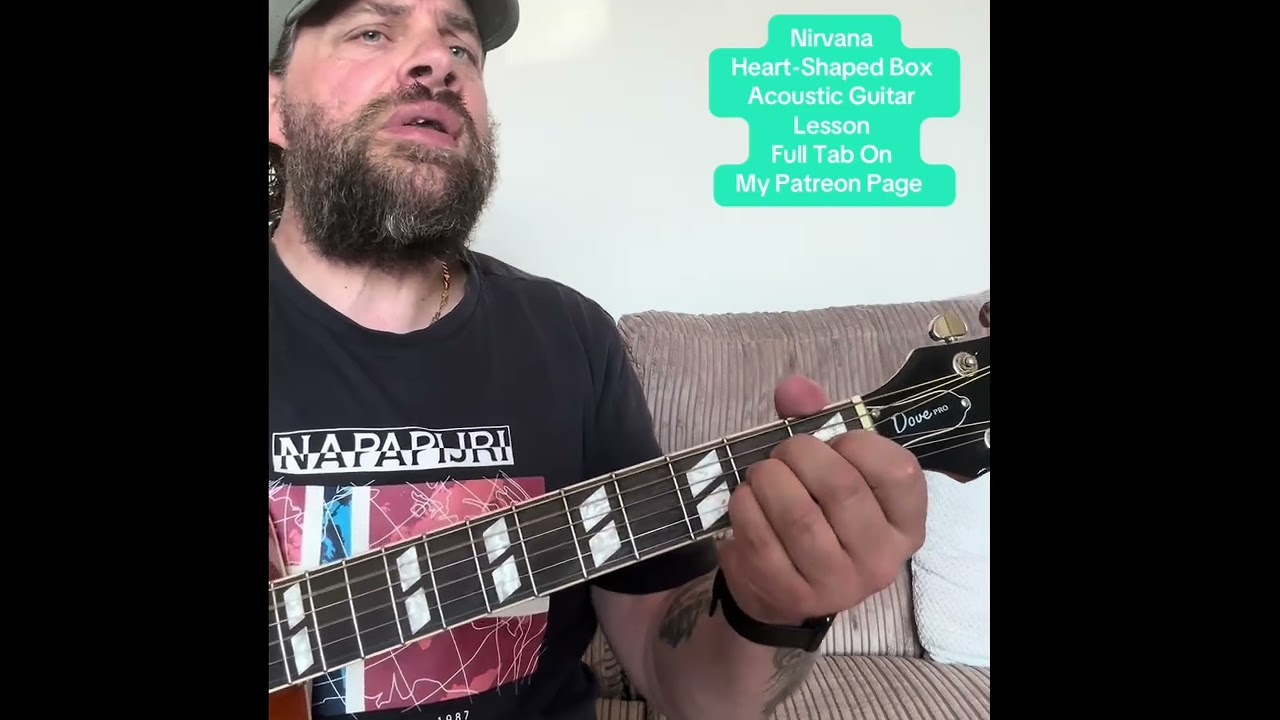 Nirvana-Heart-Shaped Box-Acoustic Guitar Lesson #acousticguitarlesson 