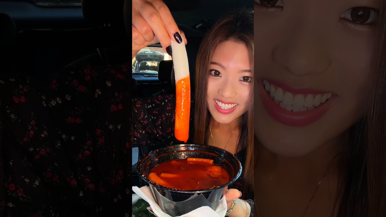 Trying 7 kinds of Korean dessert rice cakes #food #eating #mukbang #mochi #kimchi