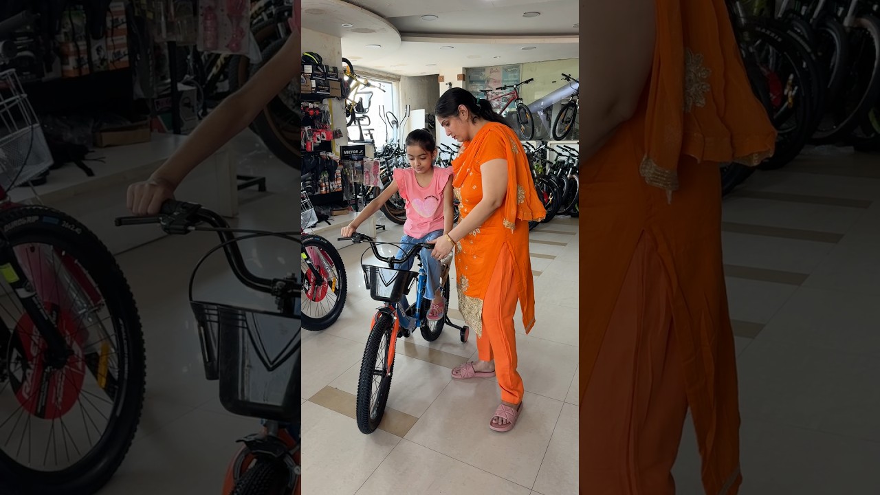 Riya khush ho gayi 😍🚴‍♀️ #minivlog #trending #shortsfeed