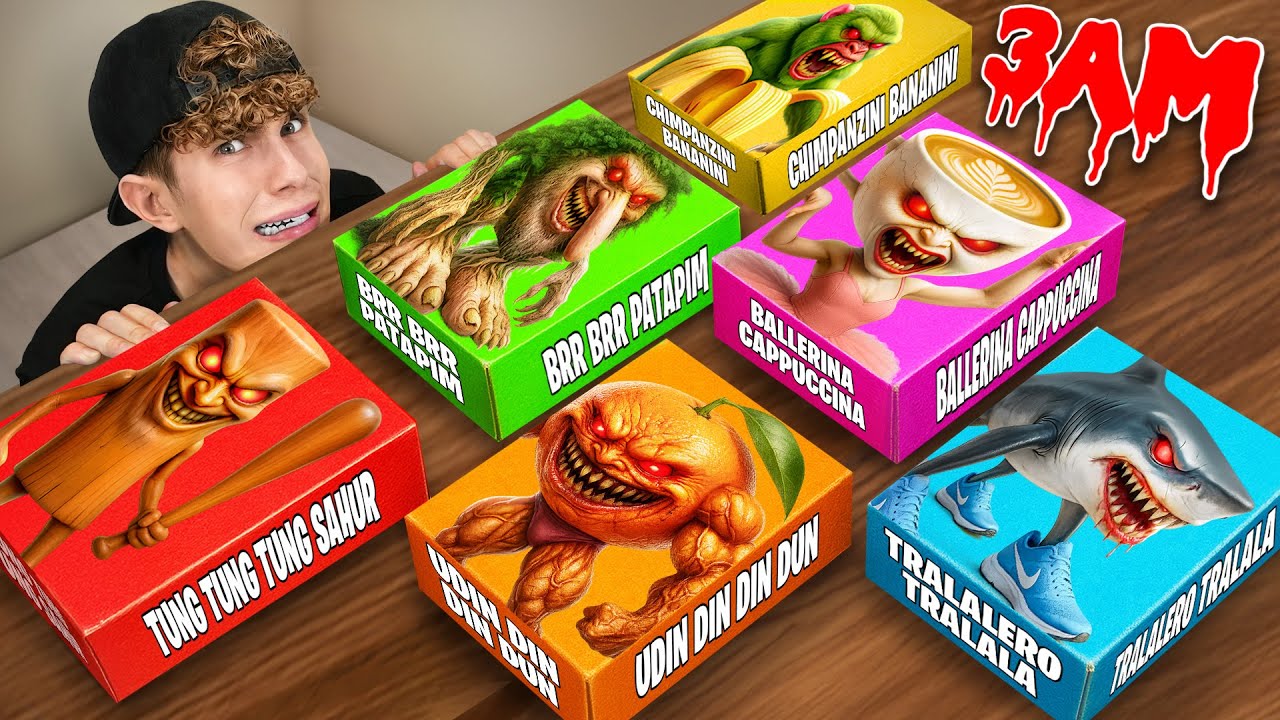 ÖFFNE NIEMALS BÖSE MYSTERY TUNG TUNG TUNG SAHUR TRALALERO TRALALA BOXEN um 3 UHR!!