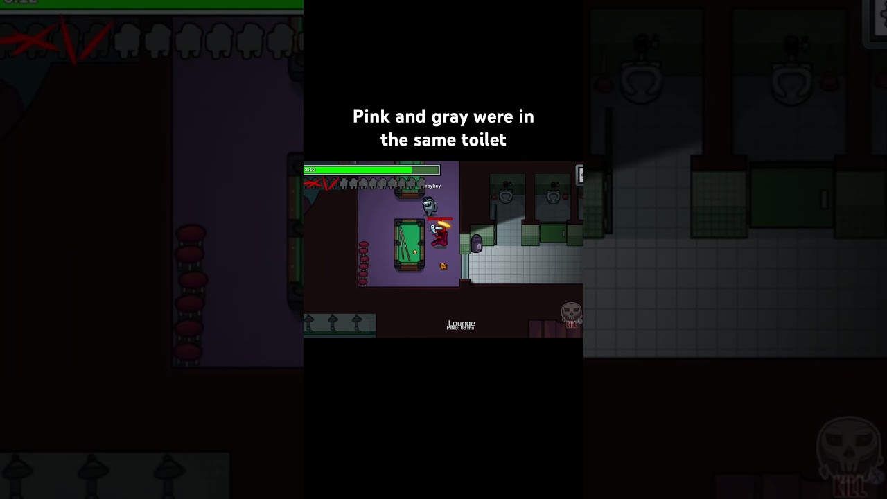 Pink and gray were in the same toilet