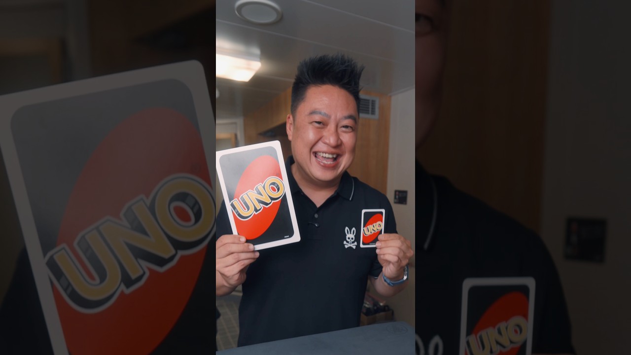 Cheating with GIANT UNO Cards