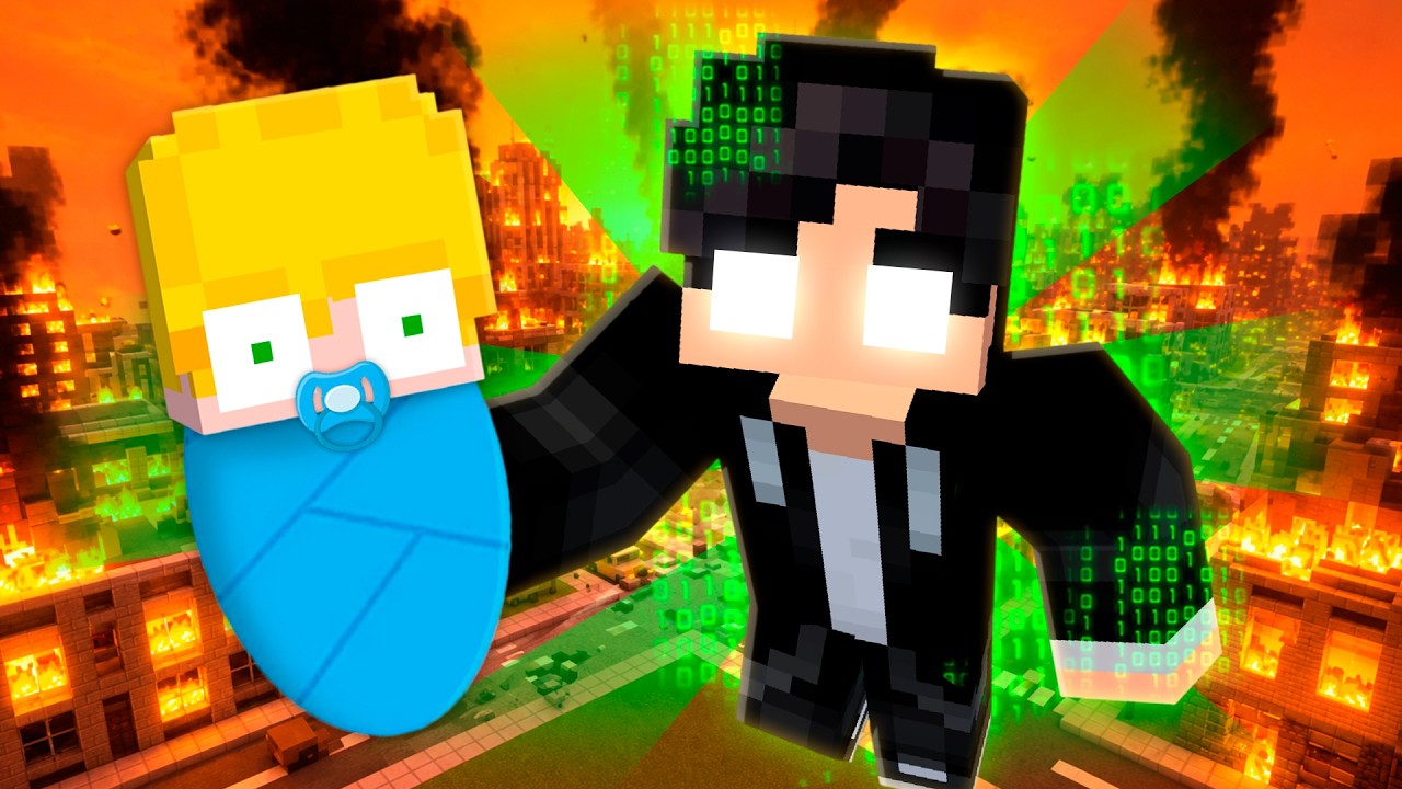 Adotado pela FAMILIA de HACKERS no Minecraft!