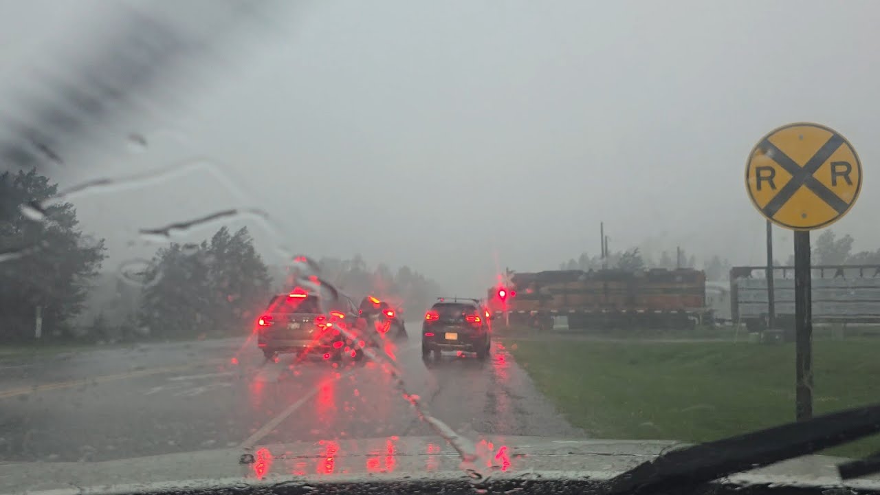 ELS 400 Arrives In Pembine, Severe Thunderstorms & Switching Over The Derailment Site!