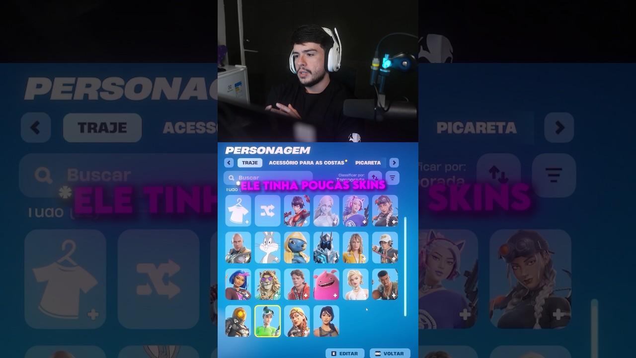 Ele só tinha 22 skins 🥹
