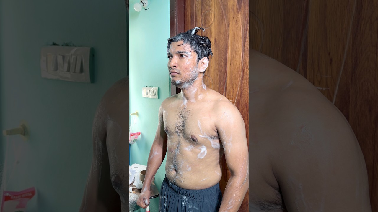 Middle Class Battle For Bathing 😂 #comedy #comedyvideo #shorts #youtubeshorts #funny #funnyvideo