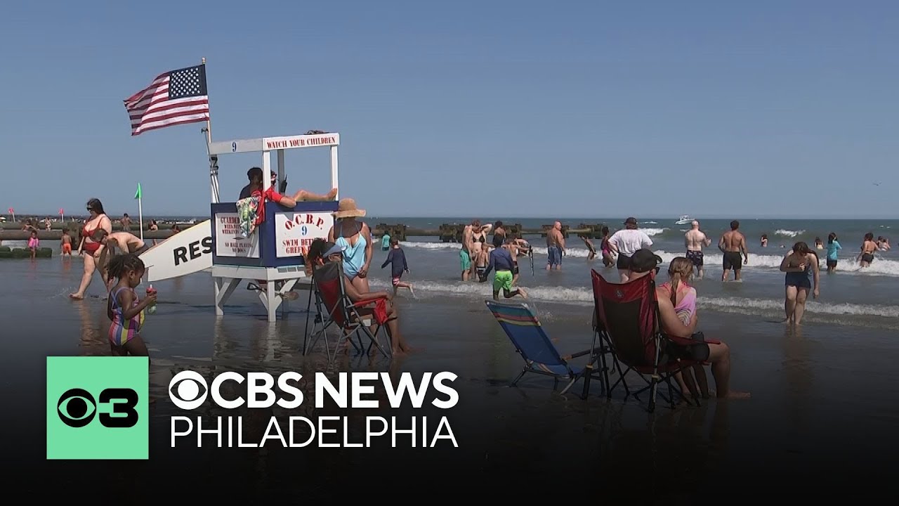 Families head to Jersey Shore to try to beat the heat near the ocean, celebrate July Fourth