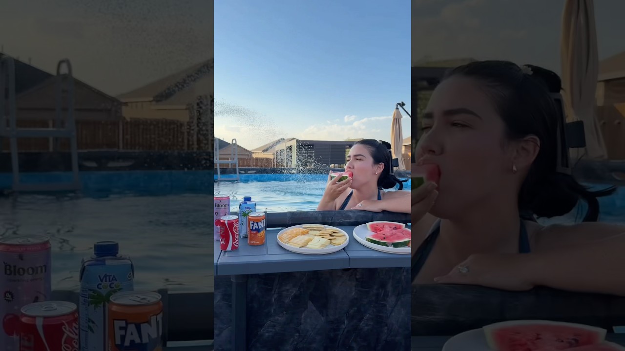Decidí poner una piscina en casa y ahora  no queremos salir de aquí  #pool #summerwins #summer