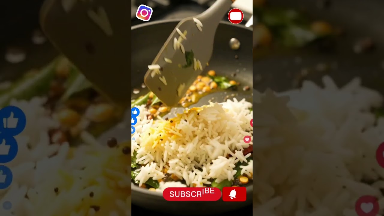 🤤 Lemon Rice ASMR 🍳🔥 | Satisfying Indian Cooking #Shorts
