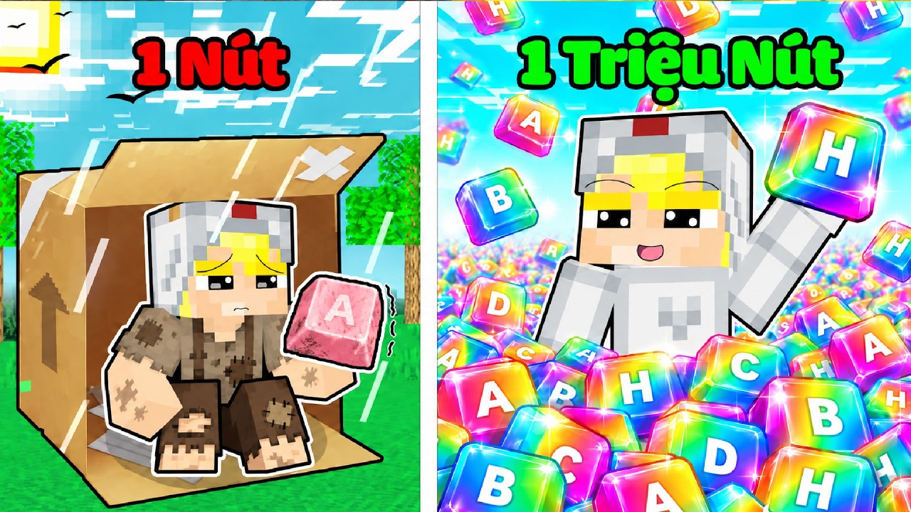 Tô Gà Nhưng Nếu BÀN PHÍM = TIỀN Trong Minecraft!!!💎💎 💲💲