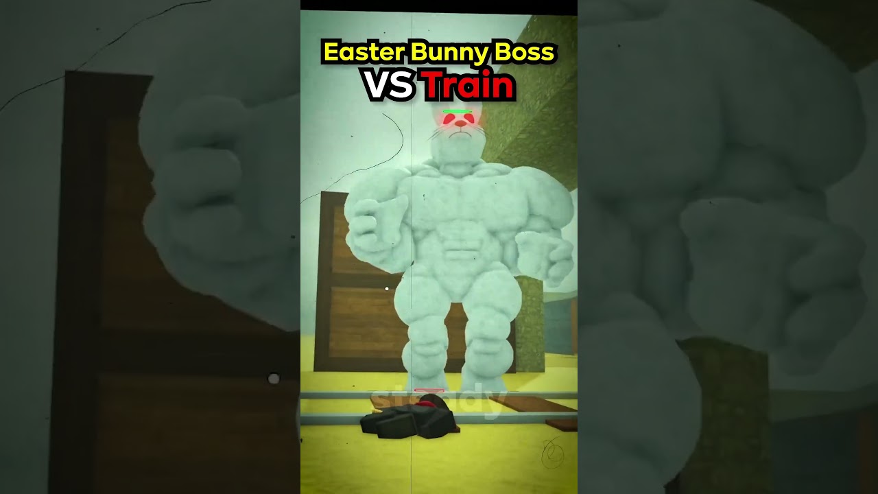 Easter Bunny Boss VS Speeding Train in Roblox Dead Rails! 🚂🐰