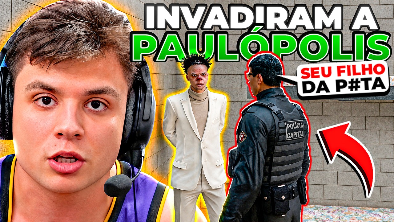 O COMANDANTE GERAL da POLICIA INVADIU a CIDADE do PAULINHO! 🤬 GTA RP (Modder Clips