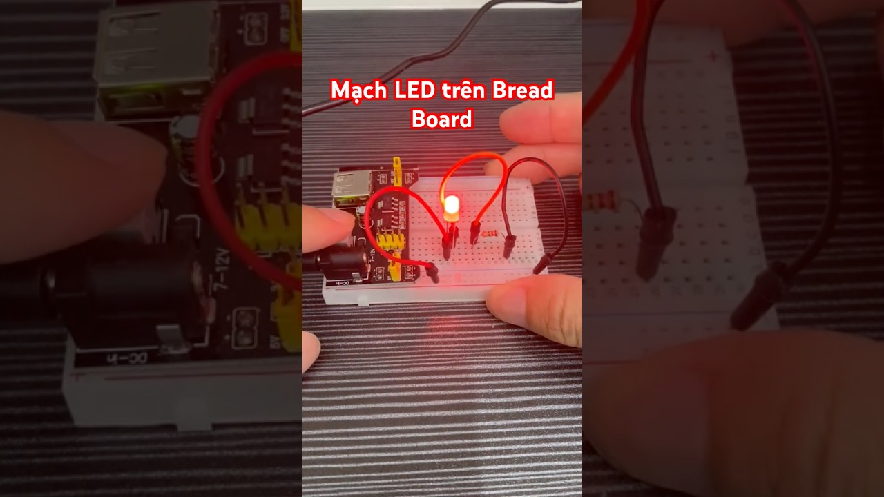 Practice LED Light Up With Bread Board