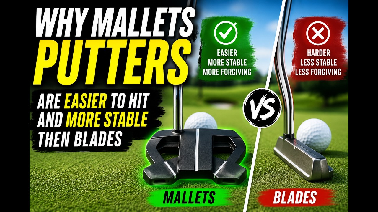 Why Mallet Golf Putters Are So Forgiving (The Science Explained)